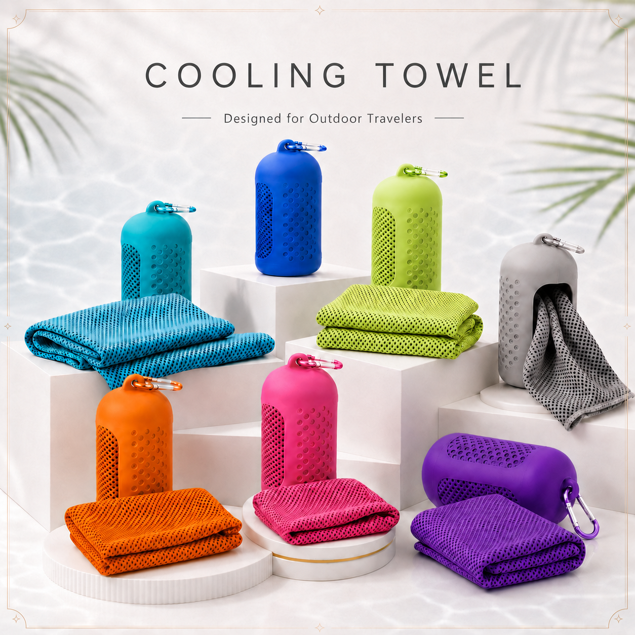 BreezyFlow Cooling Towel – Quick-Dry Microfiber Towel