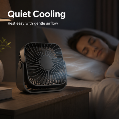 BreezyFlow AirStand Desk Fan