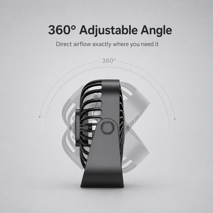 BreezyFlow AirStand Desk Fan