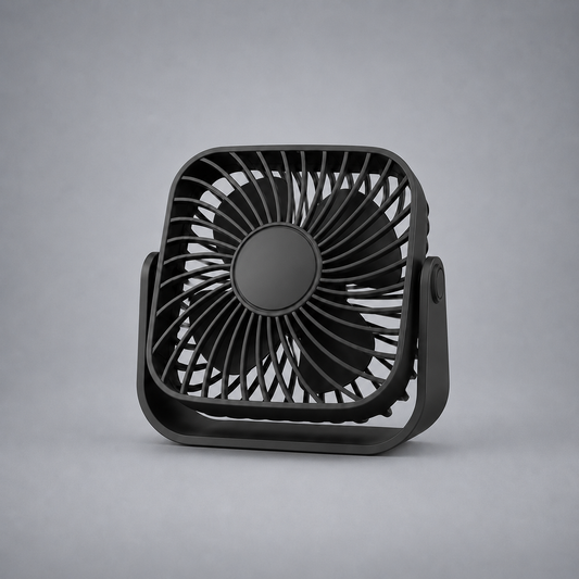 BreezyFlow AirStand Desk Fan