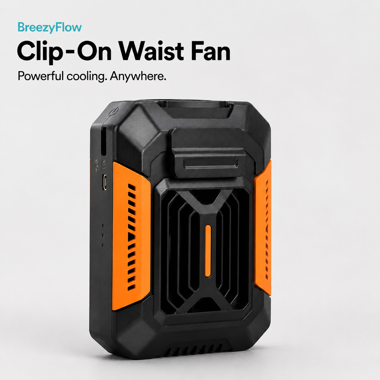 BreezyFlow Multipurpose Clip-On Waist Fan