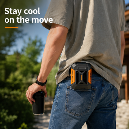 BreezyFlow Multipurpose Clip-On Waist Fan