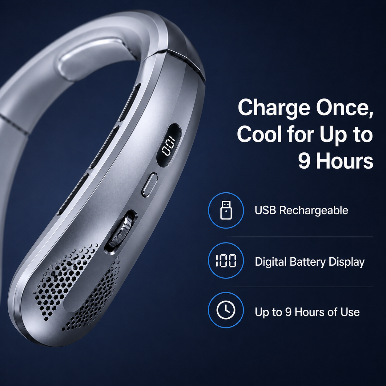 BreezyFlow Airloop Neck Fan